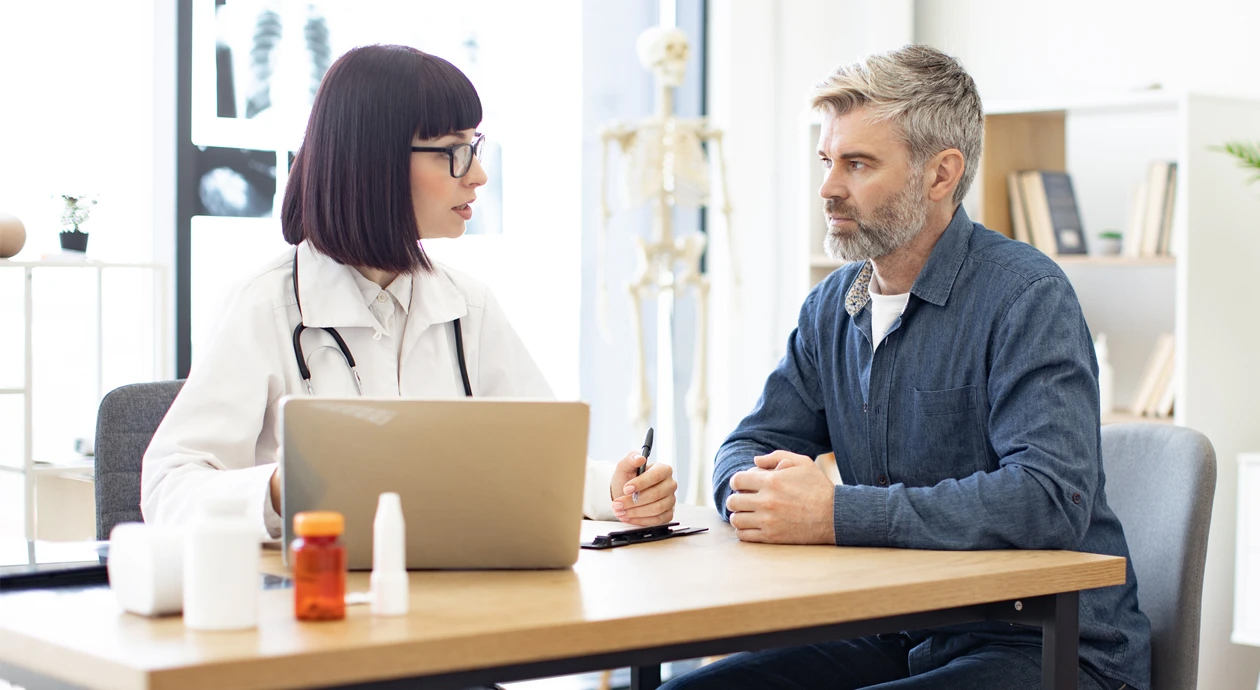 doctor with patient