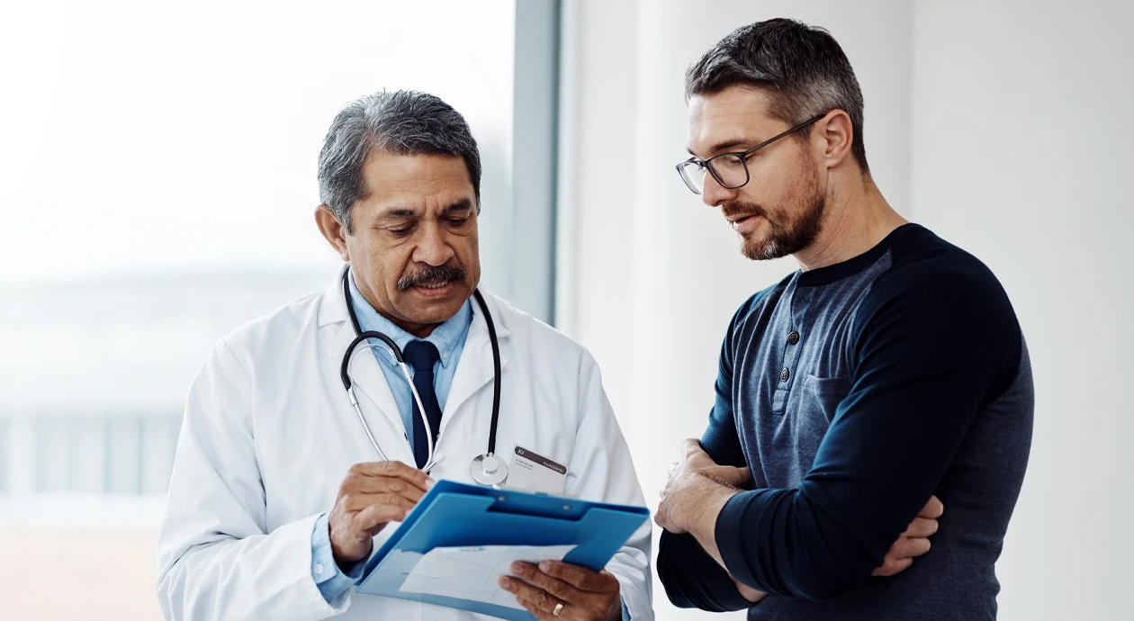 doctor with patient